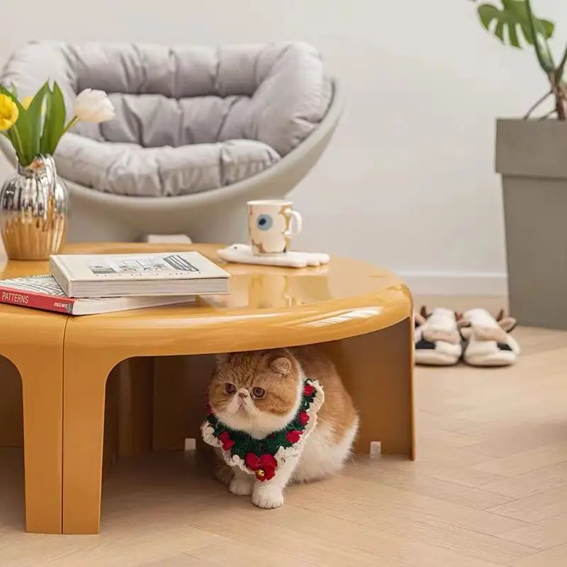 طاولة قهوة دائرية عصرية بتصميم نوردي فريد - طاولات...