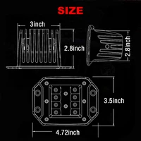 ANMINGPU 2x 5" Flush Mount LED Work Light Bar Off Road 12V 24V 40W Spot Beam LED Pods Light Bar for Car Truck Atv Jeep Headlight - Image 3