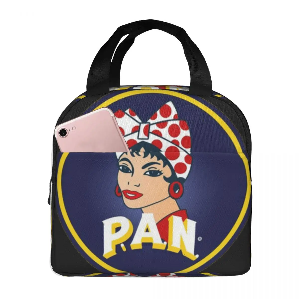 

Harina Pan Arepa Venezuela Lunch Bag Unisex Portable Cooler Thermal Insulated Lunch Box Picnic Storage Food Bento Box