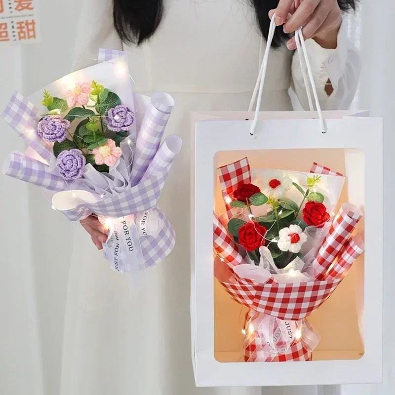 Generic Crochet Flower Bouquet Graduation Flower Bouquet Wedding