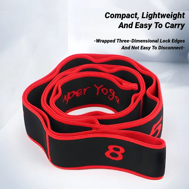 8 section style dance resistance band yoga stretching pilates fitness digital elasticity elastic stretch training tension belt 2 8 Section Style Dance Resistance Band Yoga Stretching Pilates Fitness Digital Elasticity Elastic Stretch Training Tension Belt 2