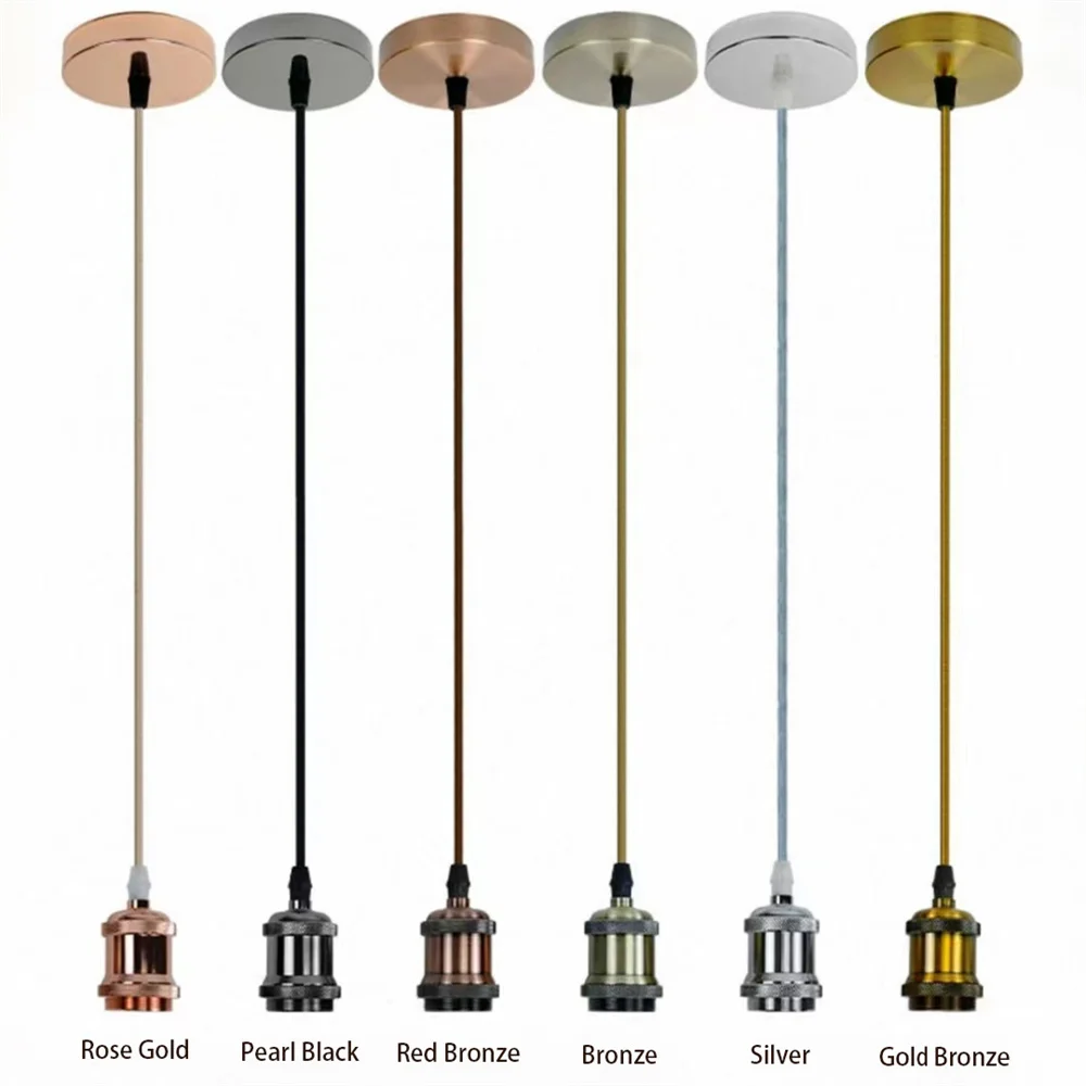 Vintage Retro Edison Lamp E27 Socket Pendant Lights Bulb Socket Screw Base Aluminum Light Industrial Retro Lamp Holder Fitting lamp holder lamp bulb holder lamp base