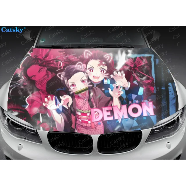 Vinyl Car Hood Wrap Full Color Graphics Decal Anime Girl Sti - Inspire  Uplift