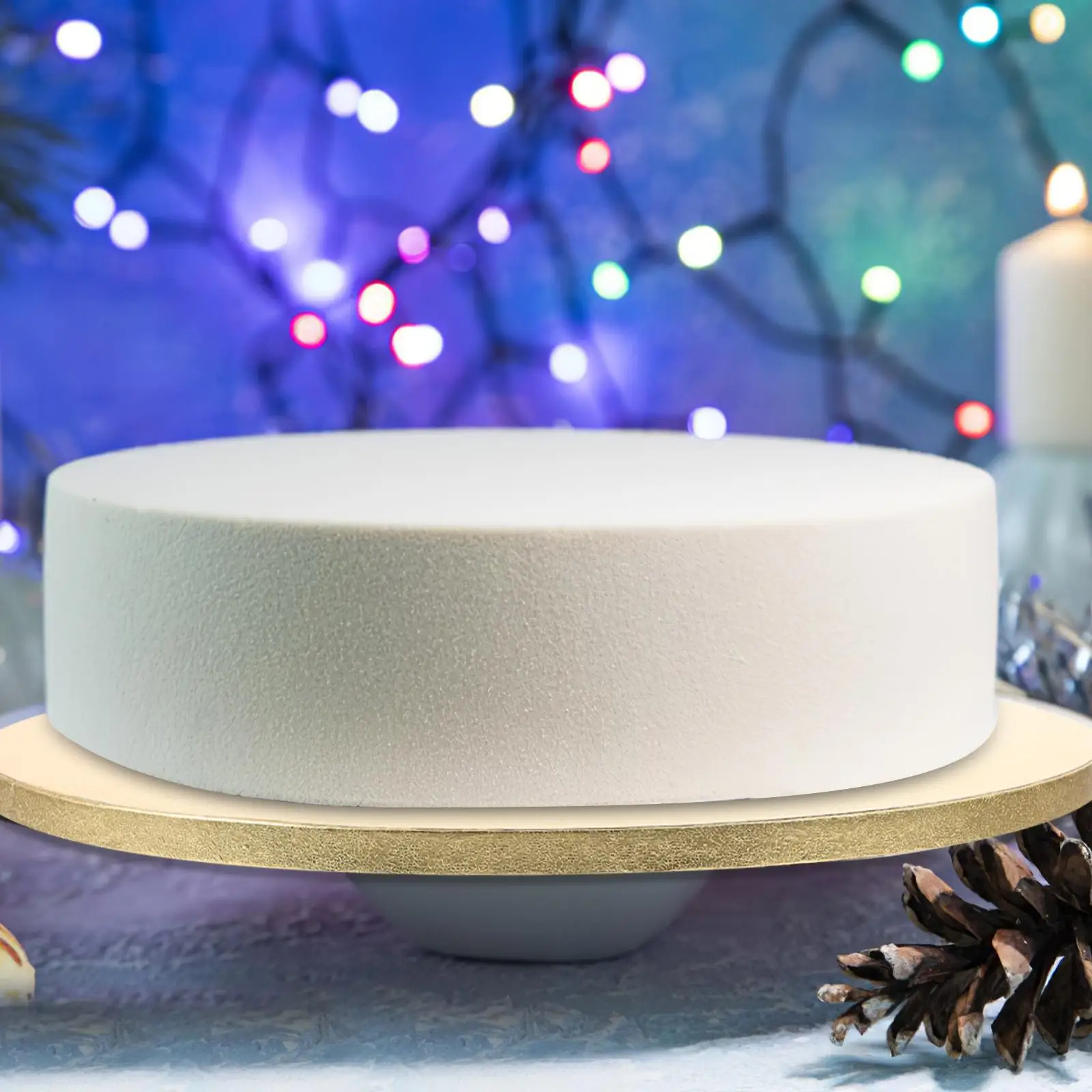 10 Inch Drum Cake Round Bases 12mm Thick Pad for Weddings Birthday PartiesCake Party Cake Trays Display Base Boards