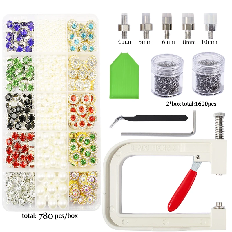 Pearl Setting Machine for Hats/Shoes/Clothes/Bags/Skirt Pearl Rivet Buttons Pearl Handmade DIY Accessories