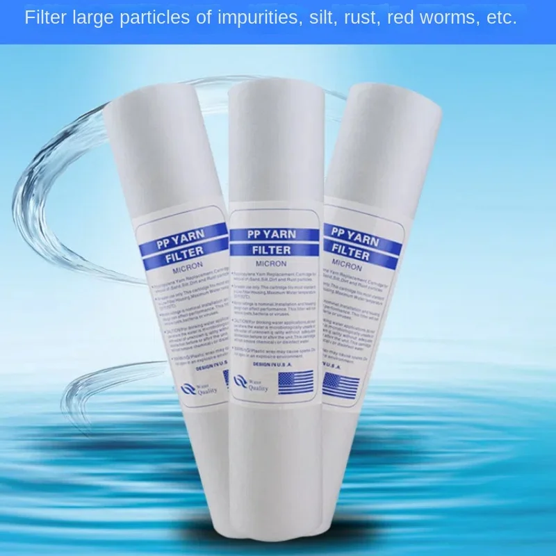 10 X 2.5 Inch 2/4/10 pcs 1-Micron Sediment Water Filter Cartridge PP Cotton Filter Water System Sediment faucet water filter