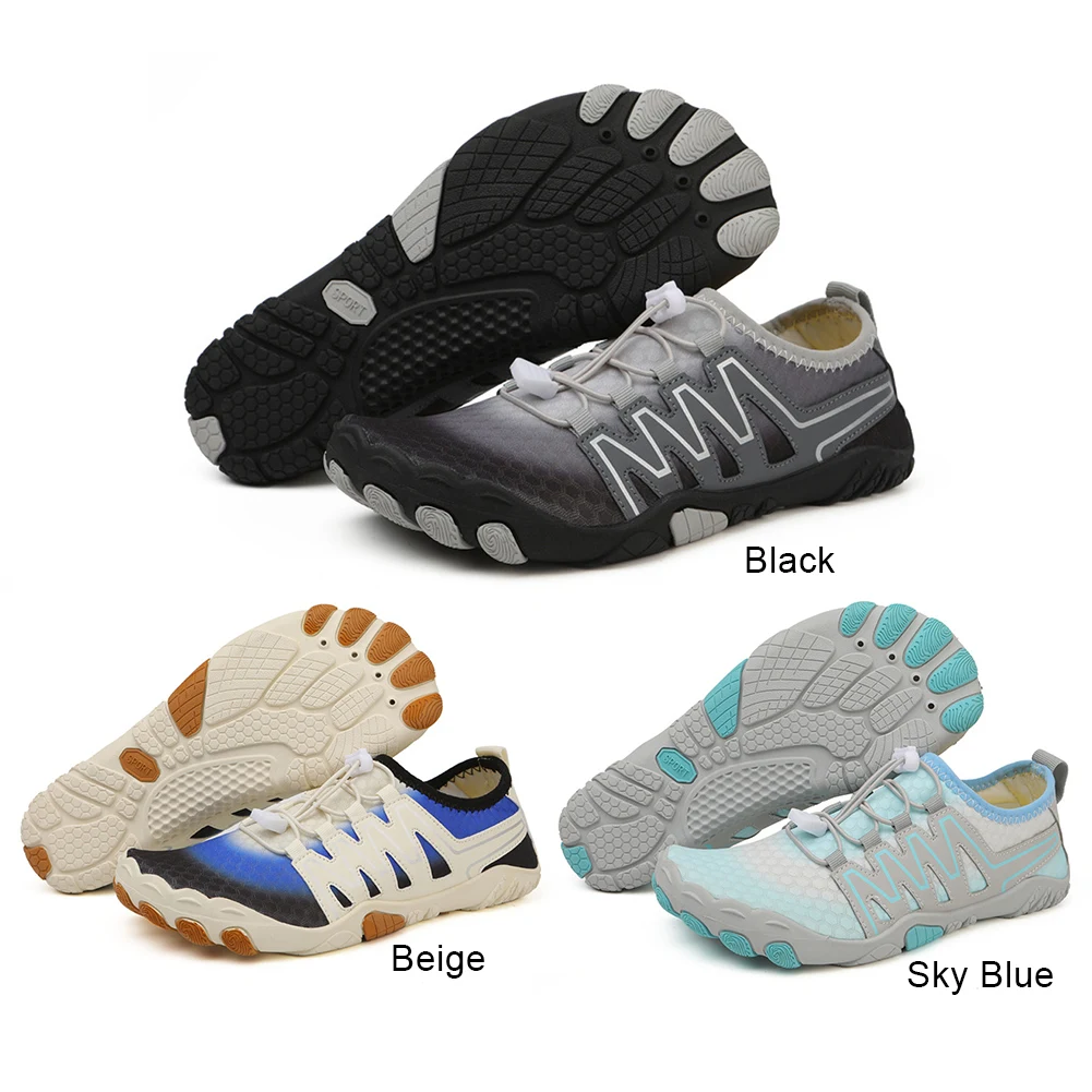 Water Shoes Lightweight Aqua Shoes Quick Dry Diving Sneakers Non-slip Ergonomic Hiking Shoes Breathable for Outdoor Beach