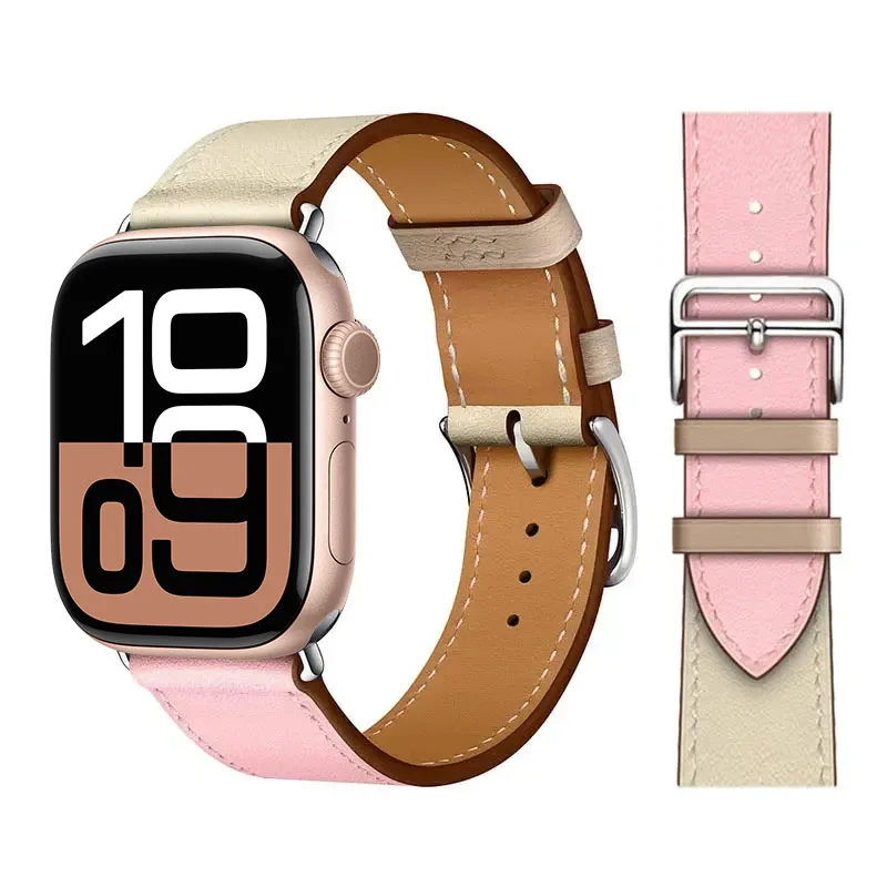 Elegant Leather Strap for Apple Watch - Business Bracelet Edition