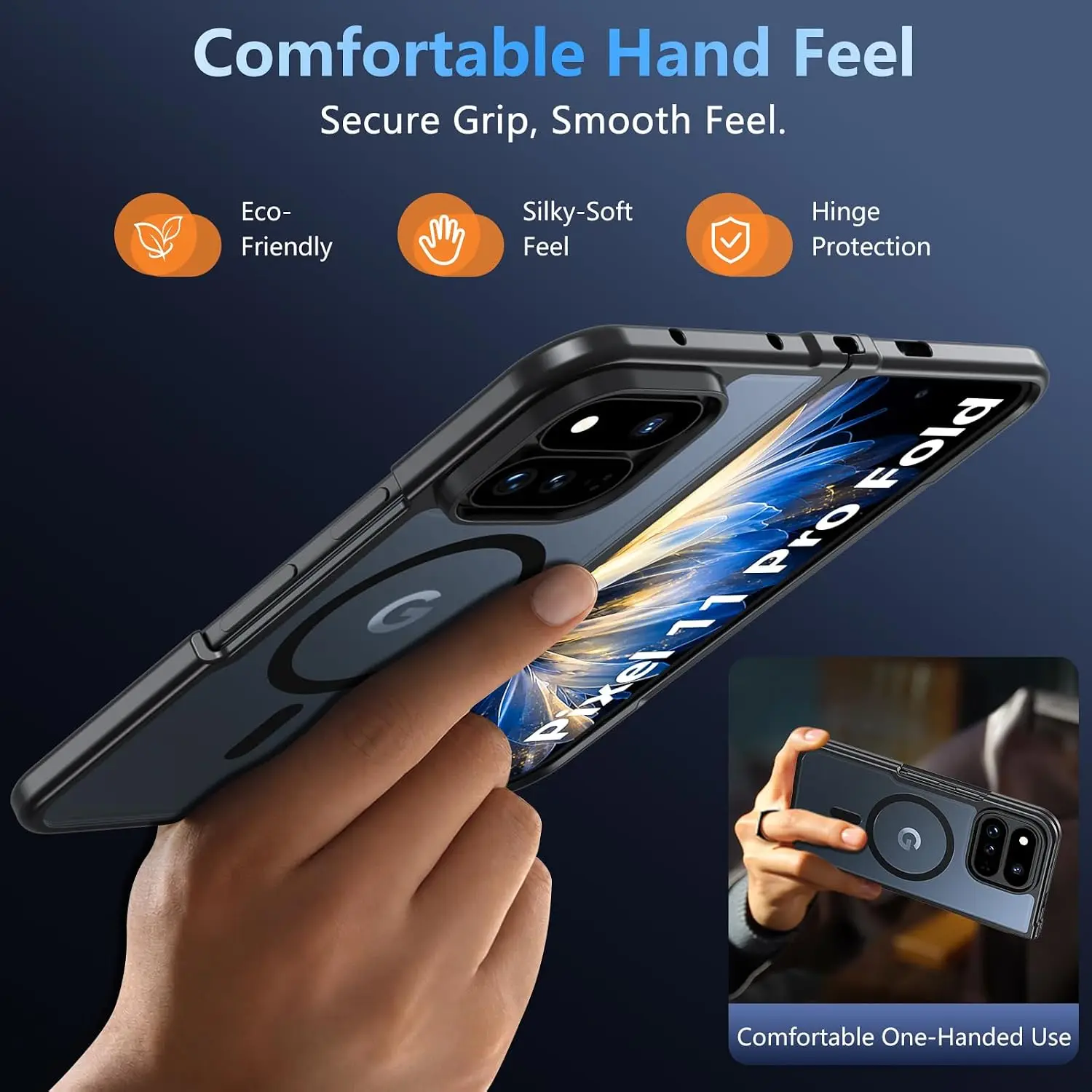 Translucent Magnetic Charging Matte Hard Cover Case