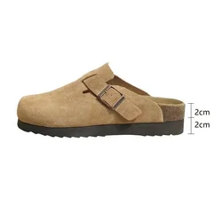 2024 Women's Slippers Summer Mules Platforms Sandals Casual Home Beach Luxury Flats Comfortable Elegant Shoes Big Size 42 43