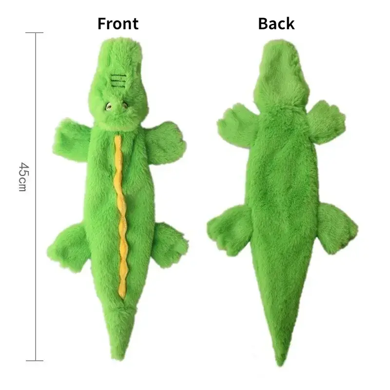 Funny Simulated Animal No Stuffing Dog Toy with Squeakers Durable Stuffingless Plush Squeaky Dog Chew Toy Crinkle Pet Squeak Toy - Image 7