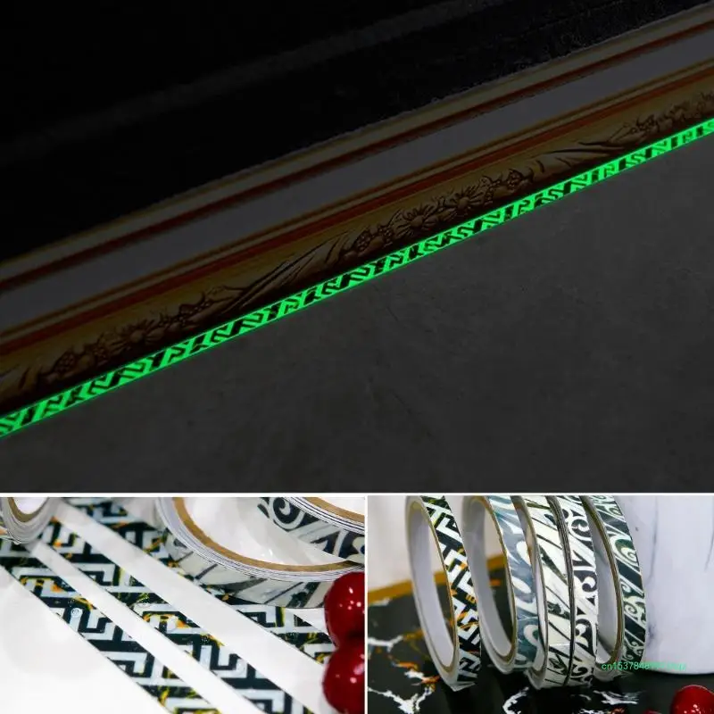 Green Luminous Self-Adhesive Tape Glows In The Dark Party Supplies Wall Sticker