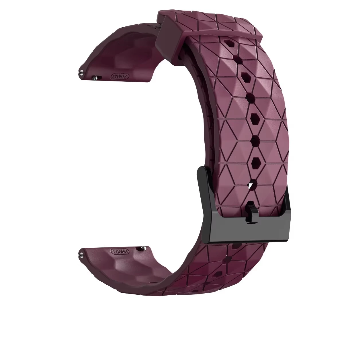 Enhanced Silicone Sports Strap - 22mm Replacement Wristband Accessory