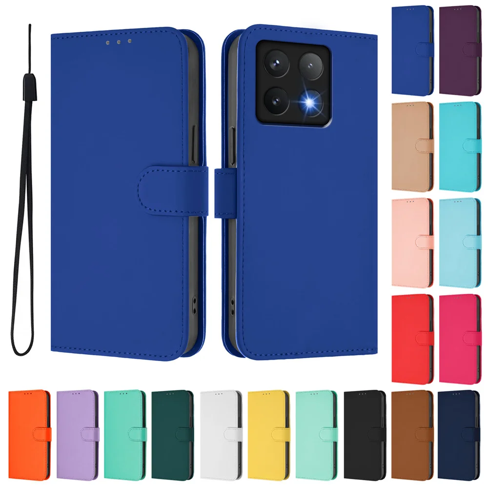 Leather Wallet Flip Case - Stand Cover