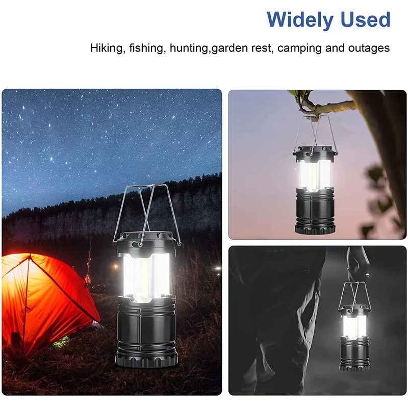 Led Camping Light Inflatable Folding Lamp Outdoor Waterproof Light Lantern  Battery Powered Tent Lights Emergency Ambient Lamp - AliExpress