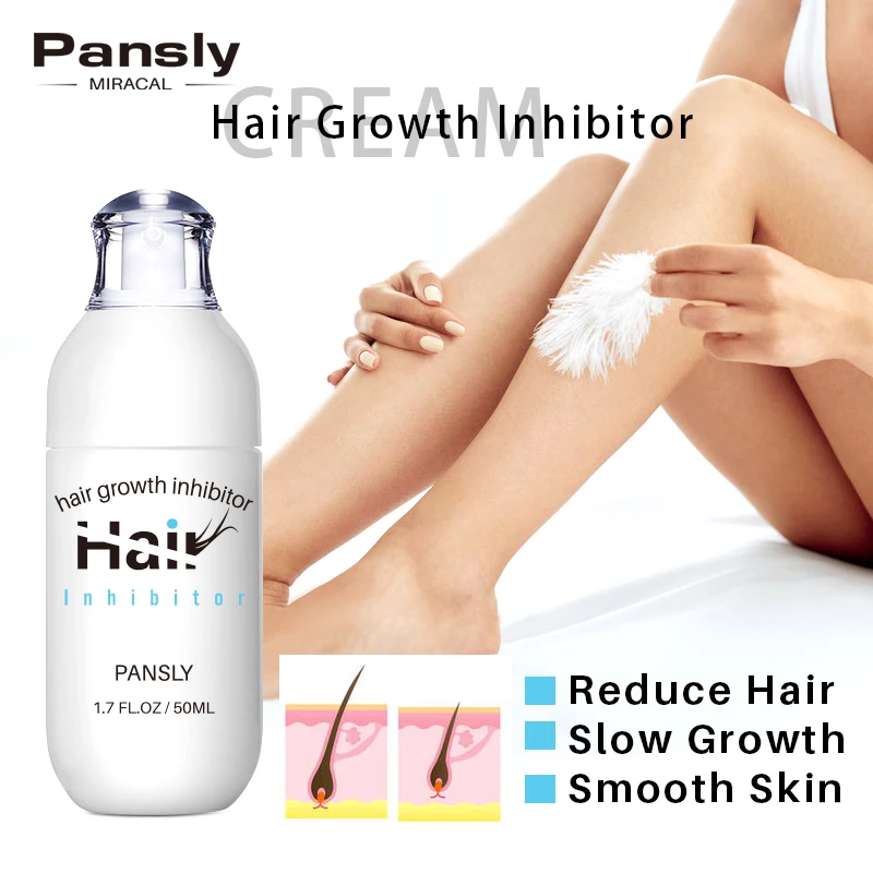 PANSLY 2 in 1 Fast Hair Removal Spray + Hair Removal Inhibitor Spray  Permanent Removes Hairs Underarm Legs Beard Whitening Skin images - 6