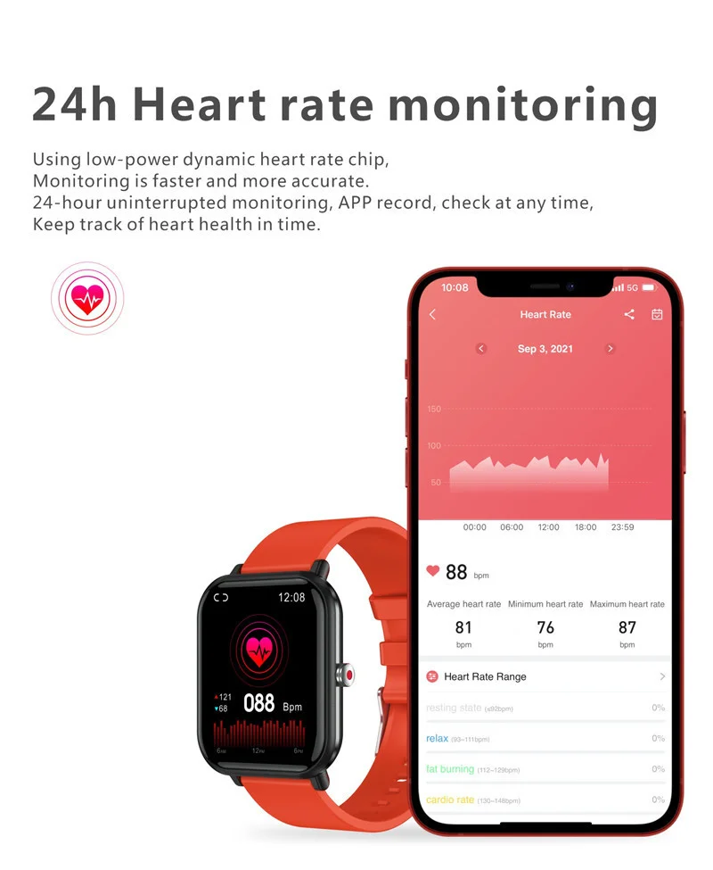 Xiaomi Smart Watch Band 1.7 Inch Heart Rate SpO2 Monitor Men Women Fitness Tracker Waterproof Blood Pressure Gauge Smartwatch
