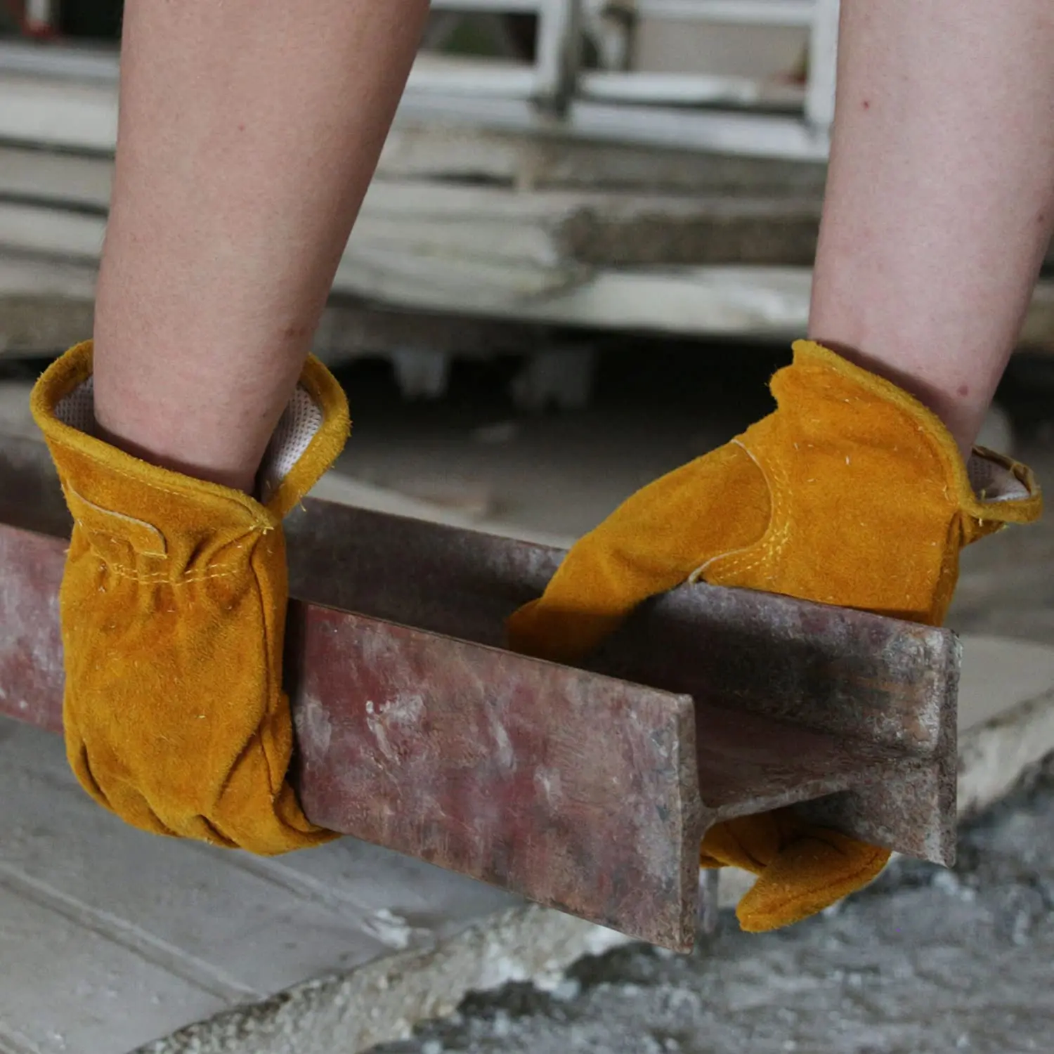 Work Gloves Gardening Gloves Leather Cowhide For Wood Cutting etc.