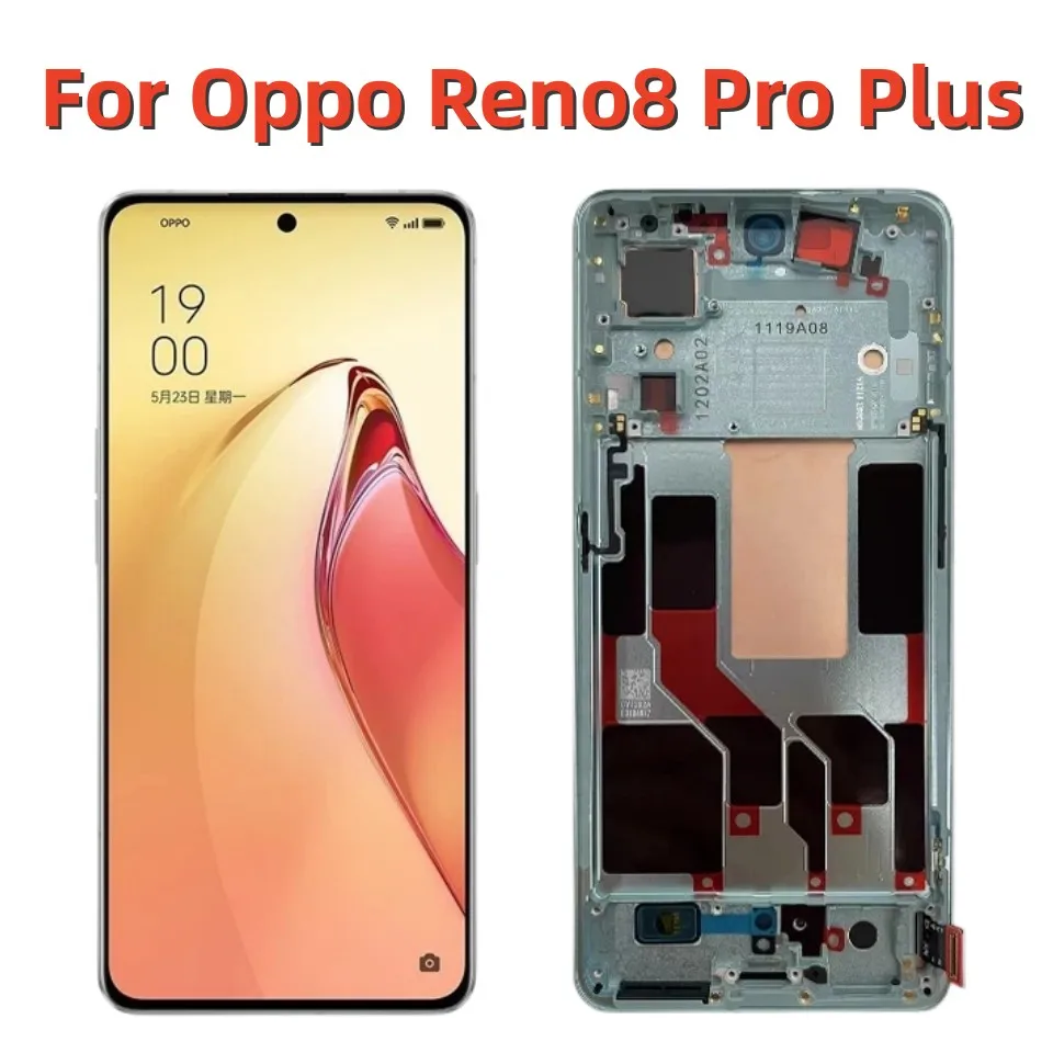 

Оригинальный ЖК-дисплей 6,7 дюйма для Oppo Reno8 Pro Plus, ЖК-дисплей, сенсорная панель, дигитайзер для Oppo Reno 8 Pro Plus 8 Pro + PFZM10 lcd