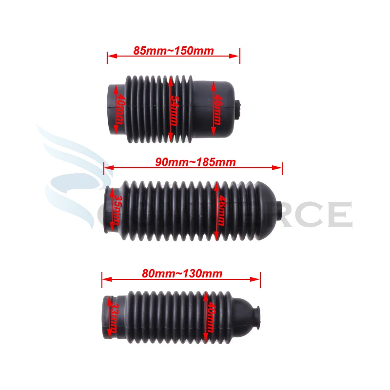 Durable Rubber Gear Boot Cover for Steering Mechanisms in Recreational Vehicles