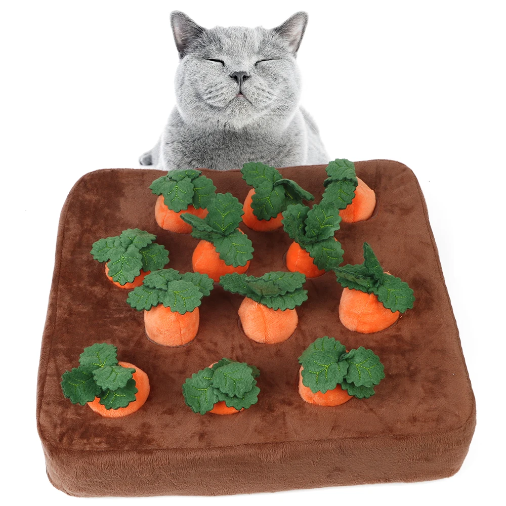 

Hide Food Toys To Improve Eating Habits Pet Vegetable Chew Toy Pets Sniff Durable Chew Dogs Accessories Carrot Plush Dog Cat Toy