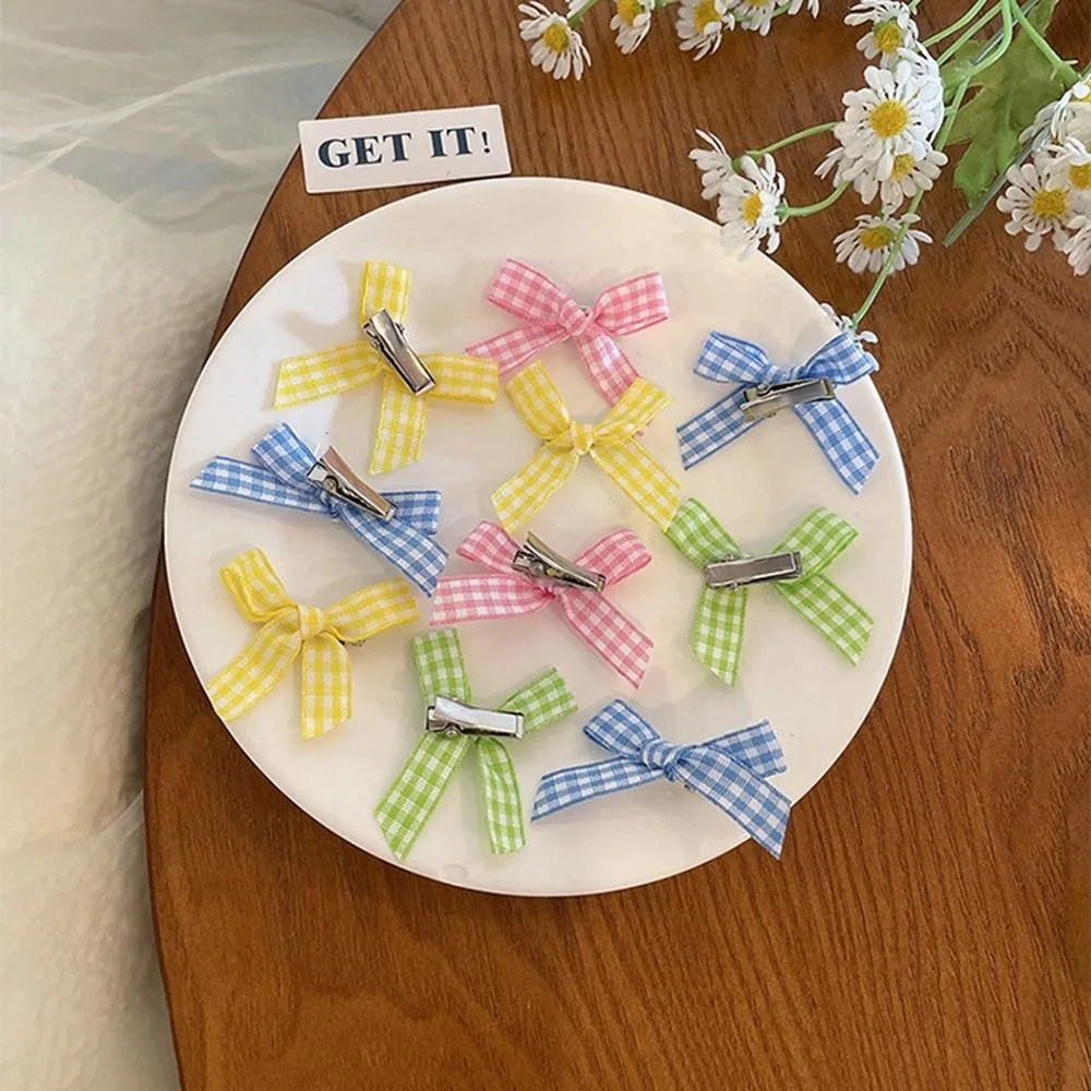 

Simple Sweet Bow Small Hairpin Mini Cloth Female Hair Accessories Children's Hair Clip Korean Style Headwear Bowknot Hairpin