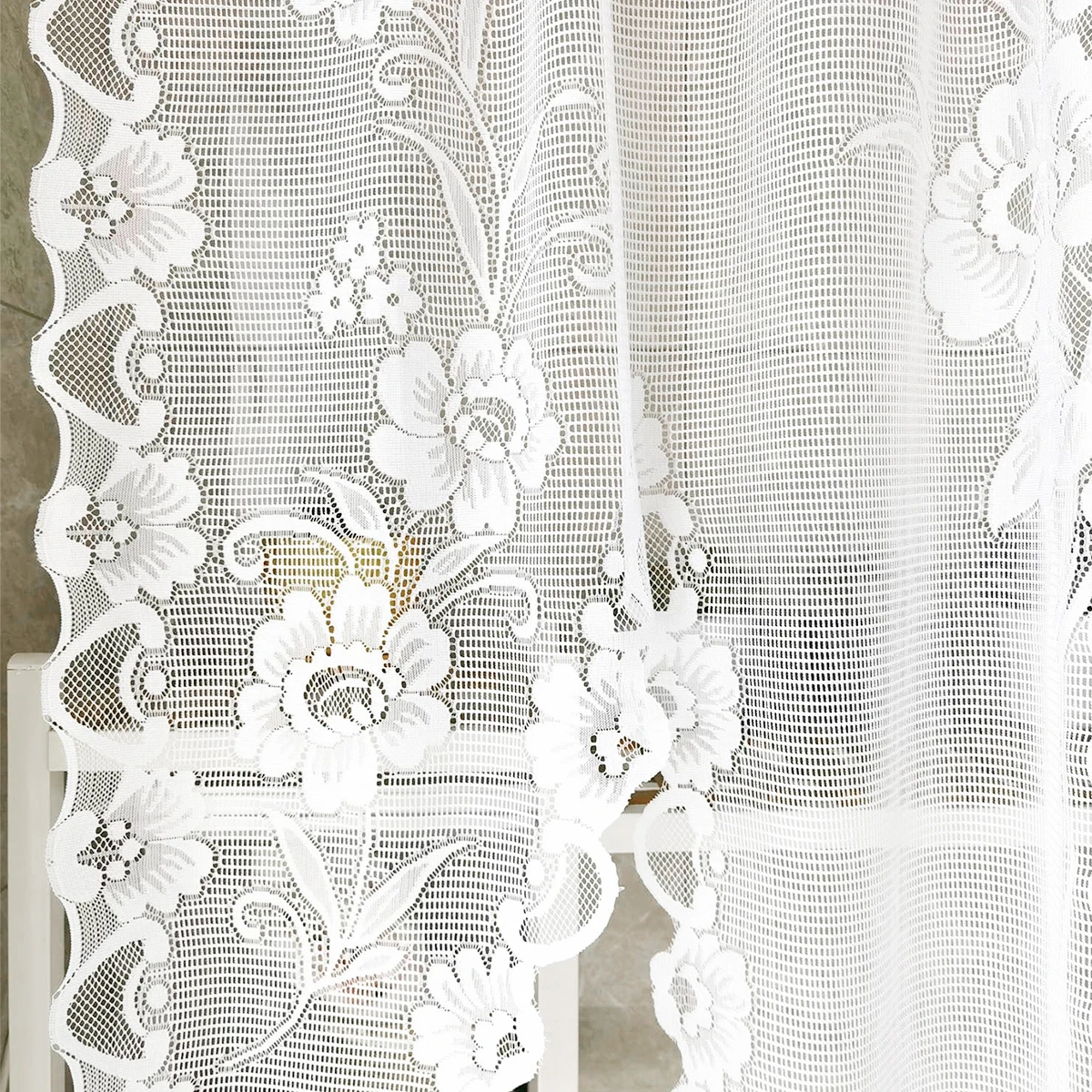 1PC woven butterfly style pull-out window screen, elegant and beautiful, suitable for kitchen and living room partitions 6