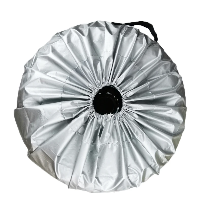 1Pcs Car Spare Tire Cover Case 190T Silver Coated Cloth Auto Wheel Tires Storage Bags Covers Dust-proof Protector Accessories