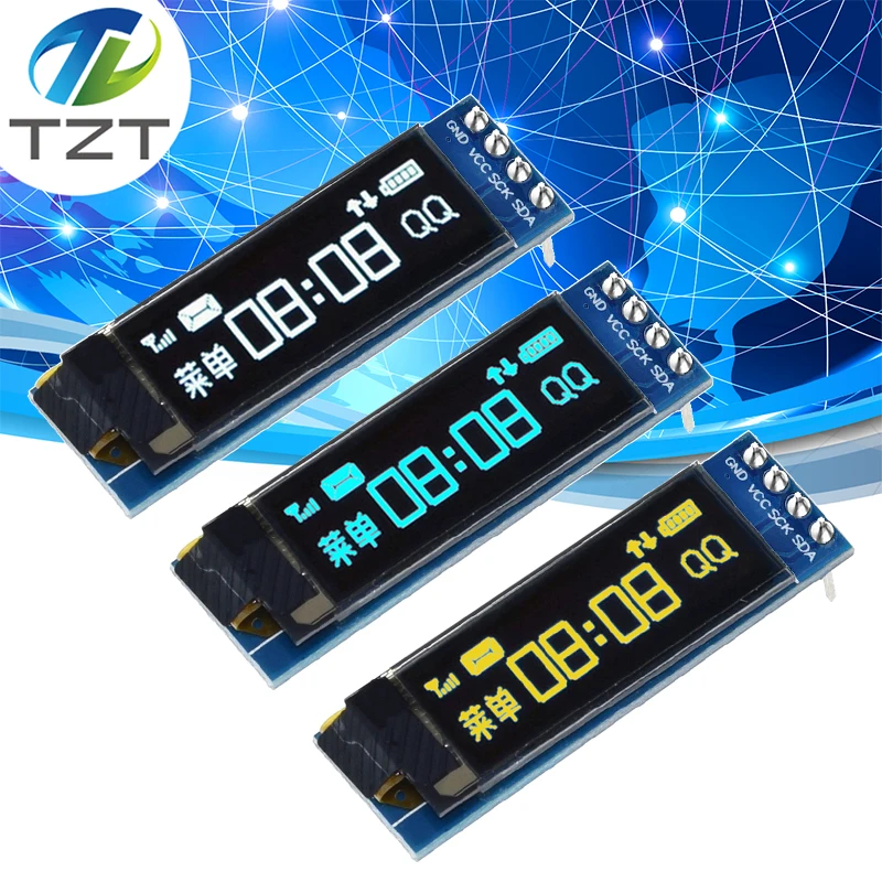 0.91 inch OLED module 128X32 LCD LED Display Module 0.91" white IIC Communicate 4PIN