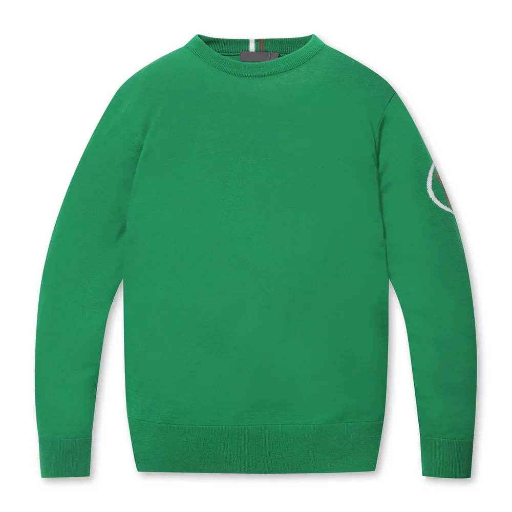 

New Men's Luxury Knitted Sweater! Trendy and Charming! Autumn 2024 Golf Pullover, Long Sleeves for Warmth, Simple and High-end
