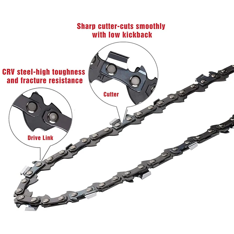 12/11.5 Inch Electric Chain Saw 44 DL 22 Cutter 3/8" LP Pitch.050" Gauge Chain Logging Pruning for Woodworking For chainsaw chain