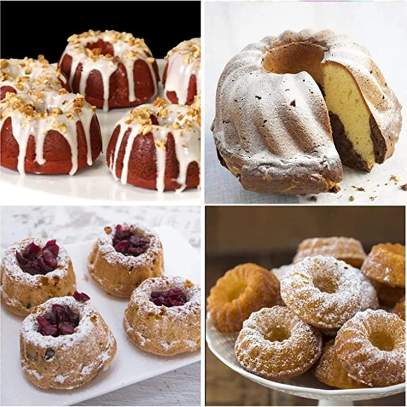Geriffelte Rohr Kuchen Pan Phantasie Donuts Silikon Form Für Backen Donas Cupcake Seife Machen Werkzeug Moldes De Silicona Küche Zubehör – Detail 6