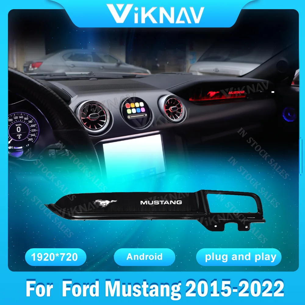 

Dashboard Display For Ford Mustang 2015-2021 Cars Racing Instrument Copilot LCD Passenger Side Dashboard Speed Meter HD