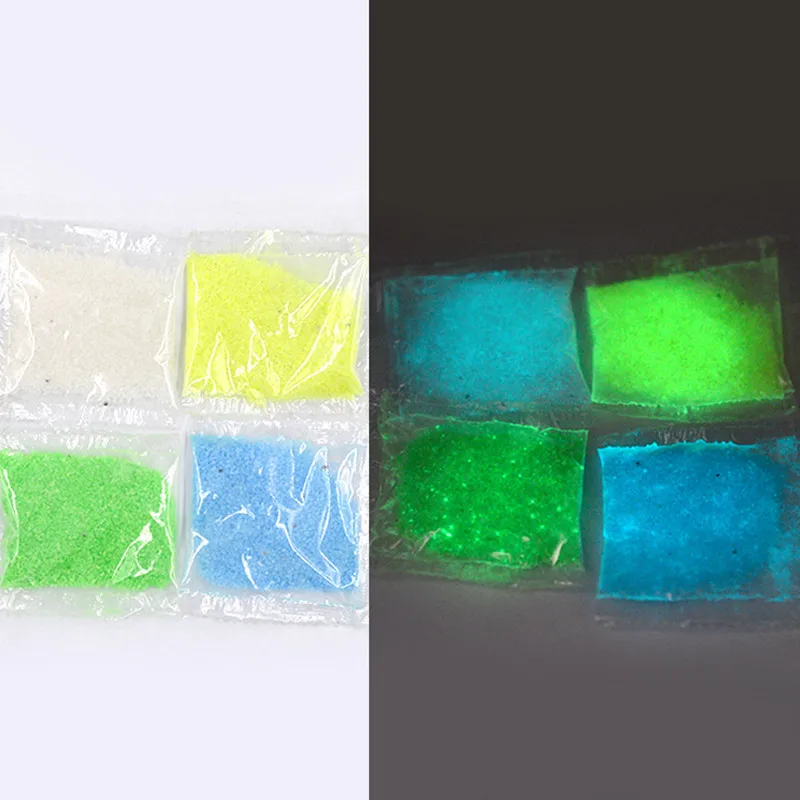 NEW Fashion 1 bag Luminous Aquarium Sand Glow In The Dark Sand Ornament Decorative Fish Tank Decoration Stone Sands