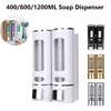 1/2/3 Heads Wall-mounted Soap Dispenser Bath Shampoo Shower Gel Liquid Soap Dispenser Soap Bottle Toilet Bathroom Accessories 1