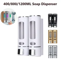 1/2/3 Heads Wall-mounted Soap Dispenser Bath Shampoo Shower Gel Liquid Soap Dispenser Soap Bottle Toilet Bathroom Accessories 1