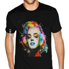 

Harajuku Marilyn Monroe T-Shirt For Men Custom Print Gothic Style Anime Tshirt Premium Cotton Crew T-Shirt Punk Style