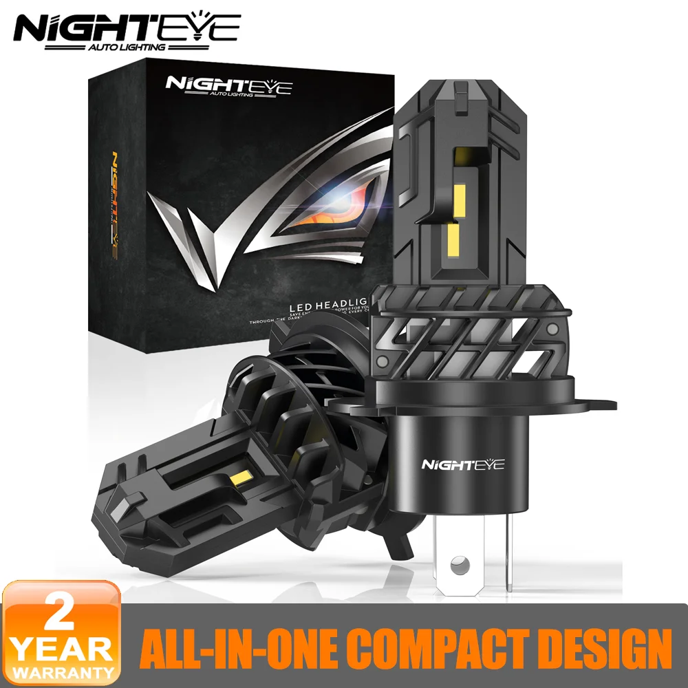 NIGHTEYE H4 LED fog lights H7 H11 H8 H9 H1 9005 HB3 9006 HB4 Car Headlight Bulbs 50W 10000LM 6000K White 12V Mini LED Car Lamps