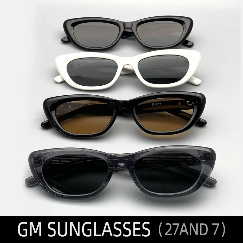

27And 7 Gentle GM Sunglasses For Women Mens Black Eyewear Cat eye MGlasses Spy Fashion Oversized Luxury Designer Brand Jennie