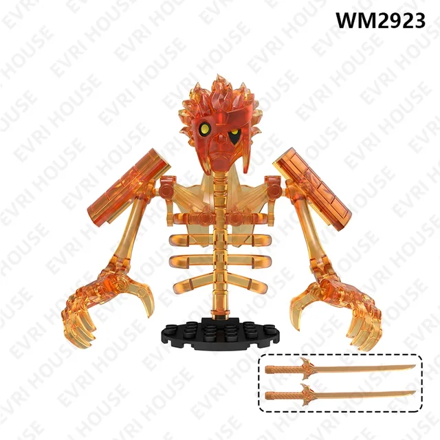 Animes Mini Action Figures Bricks Building Block Doll Comic Assembly Assembly Toys for Children WM6208 6