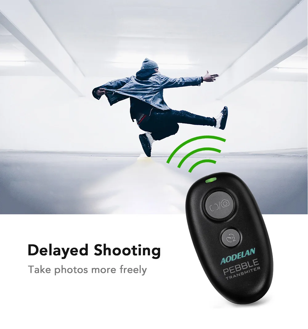 Camera Remote Shutter Button Camera Remote Shutter Release AODELAN Wireless Camera Shutter Release Remote Control For Canon Sony Nikon Auto-focus, Single, continuous, delay, bulb shooting