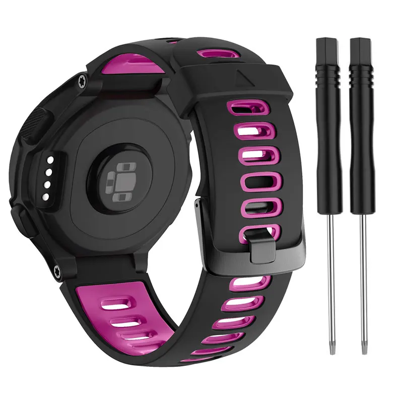 Soft Silicone Waterproof Sport Watch Band Replacement