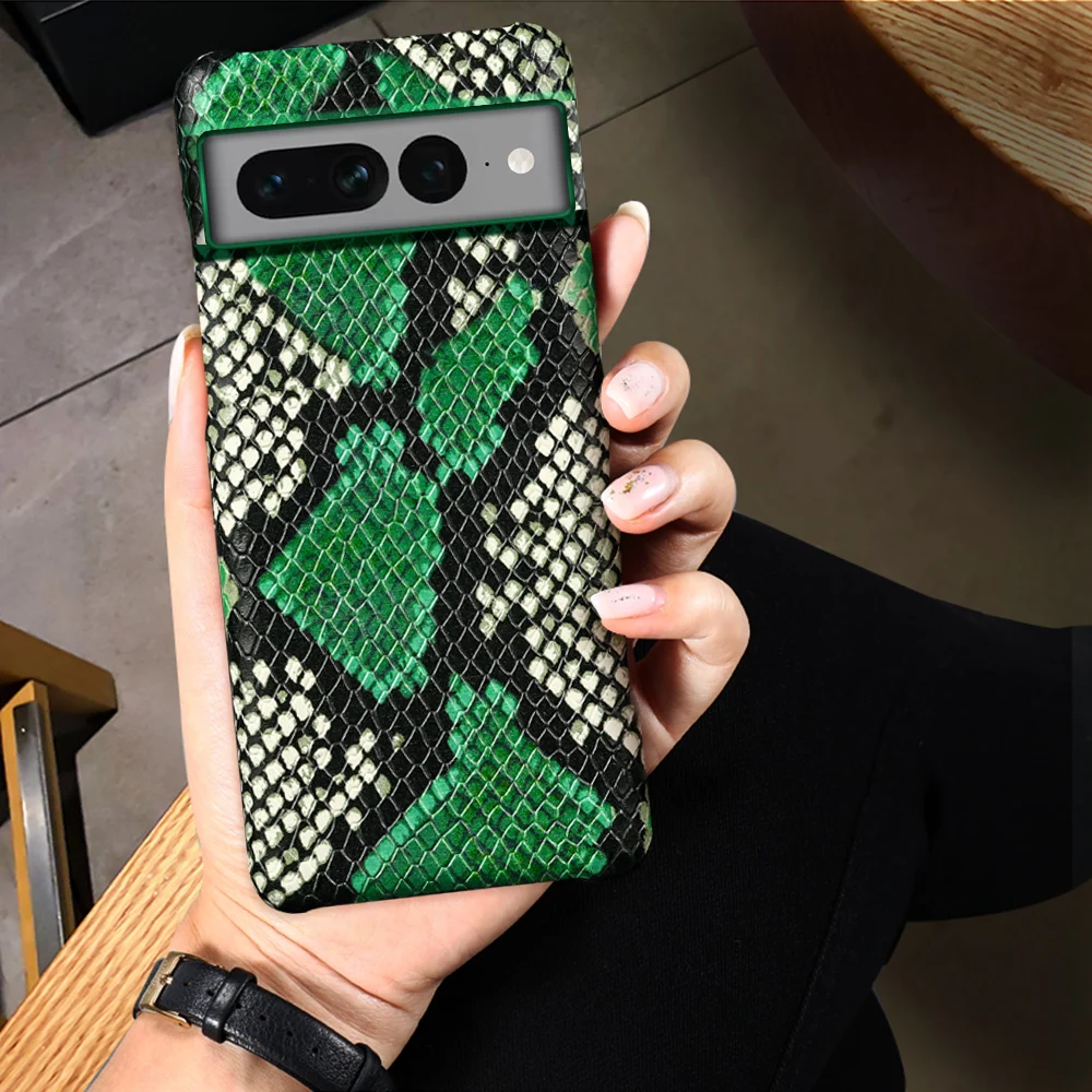 Genuine Cowhide Leather Cover Case for Google Pixel 8 7 6 Pro 8Pro 7A 6A 5G Luxury Half-Inclusive Protection Back Cover