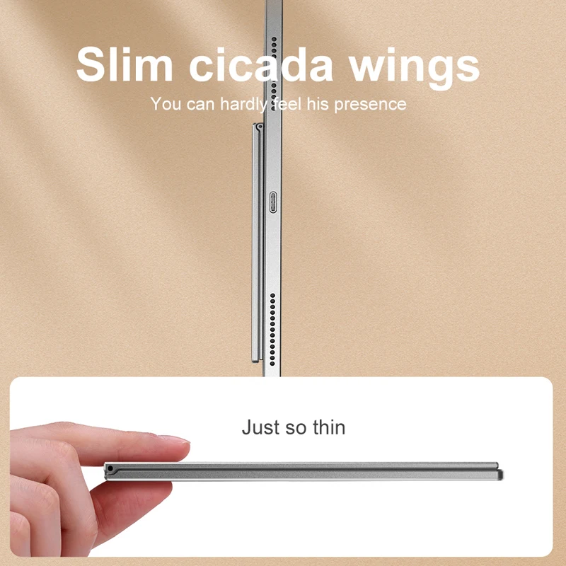 Mini Tablet Invisible Stand Suporte Adesivo Liga de Alumínio Metal Kickstand Leve Portátil Suporte Dobrável para Ipad - Imagem 5