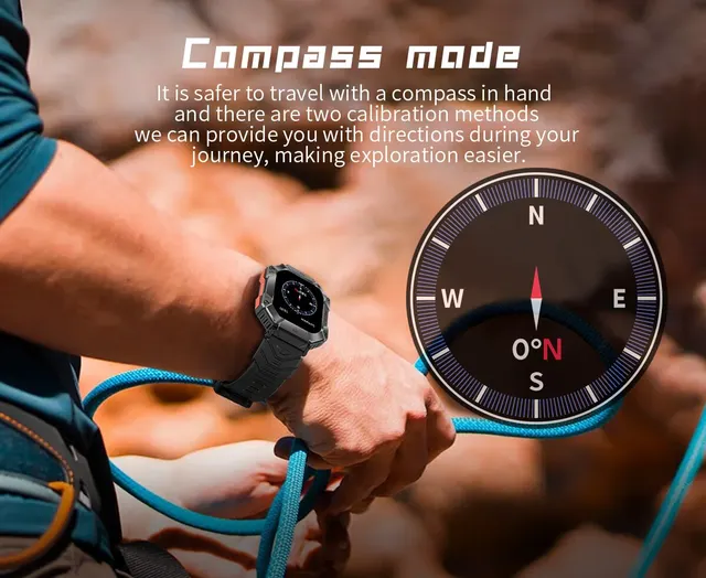 Relógio SmartWatch Militar Inteligente Elite 2.0 Ultra Resistente Impe