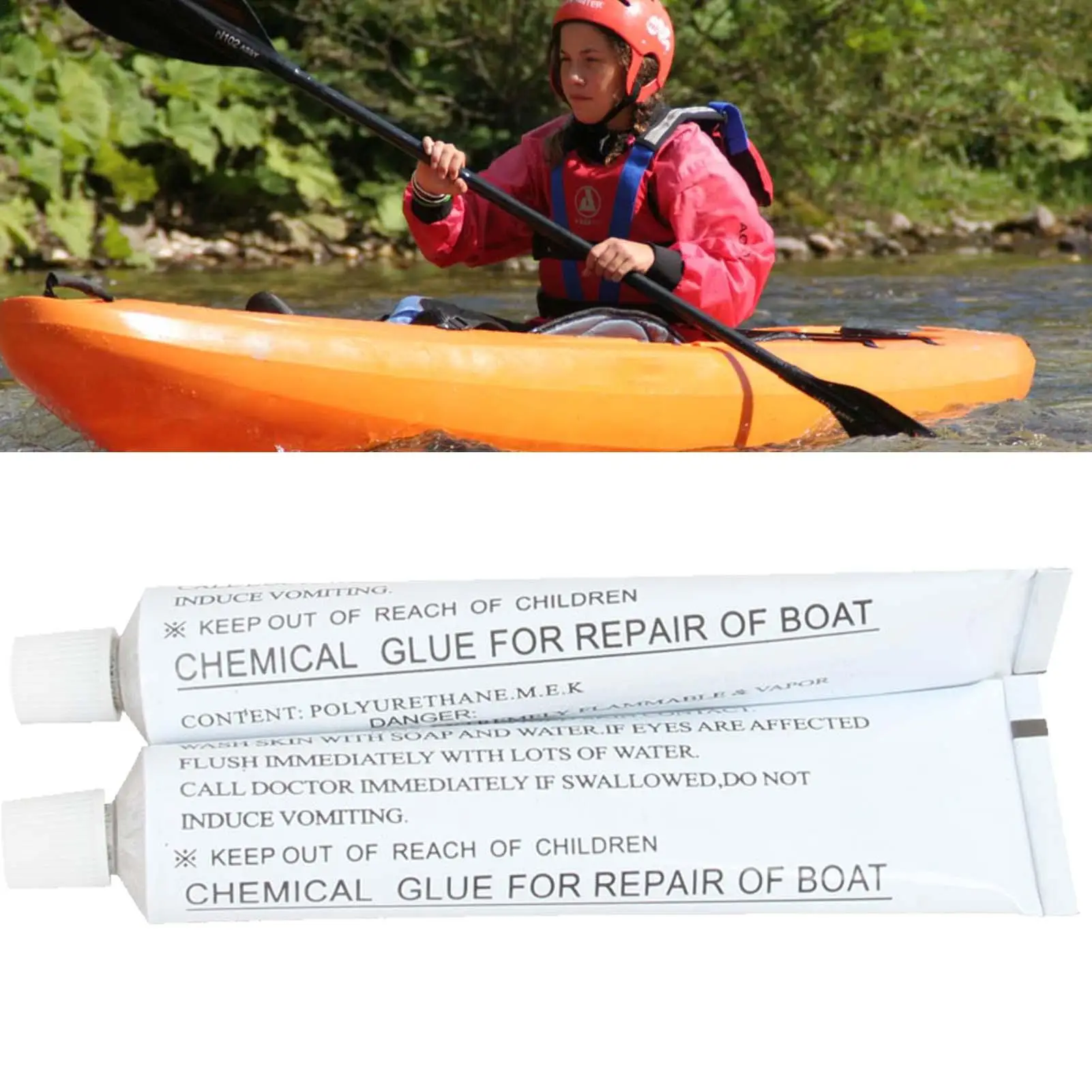30ml PVC Adhesive Glue Kayak Boat Repair PVC Adhesive Sealants Leak Proof for Air Mattress Beds Inflatable Boat Repairs Tool