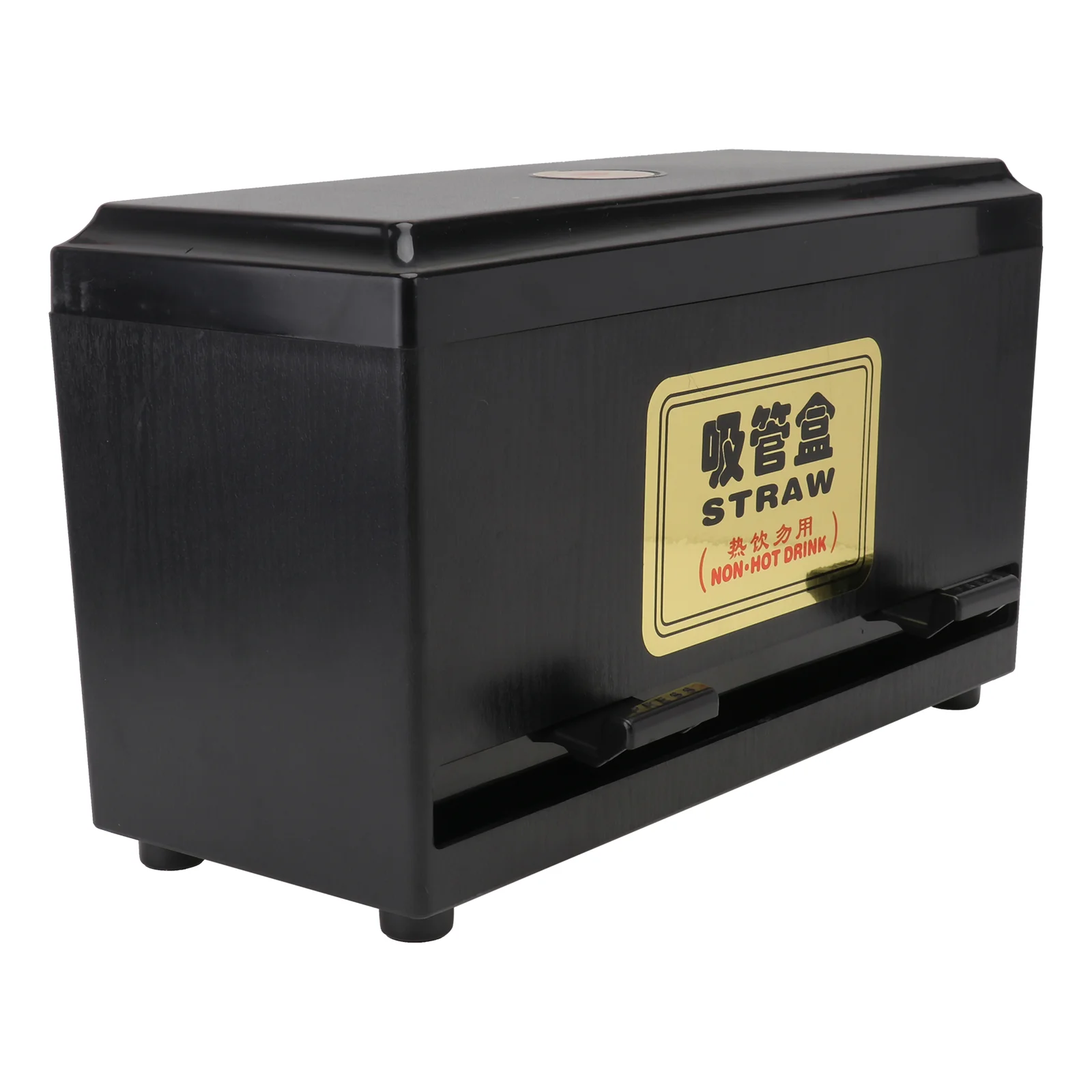 

Straw Box Dispenser Container Plastic Utensil Holder Coffee Mixer Stick Case Fast Food Restaurant Blender