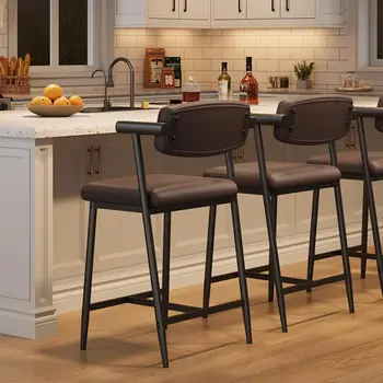 2PCS Counter Height Bar Stools 1