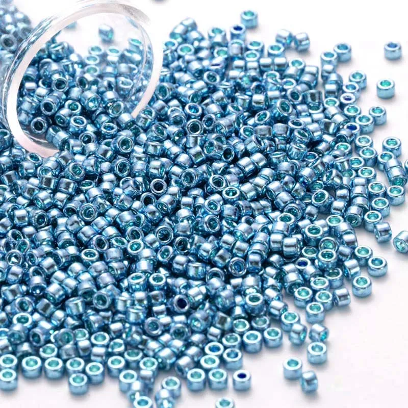 10 g/Röhre 1,3 x 1,6 mm generische japanische metallische Glasperlen 11/0 lose Spacer-Rocailles für Schmuckherstellung DIY Nähen – Detail 24