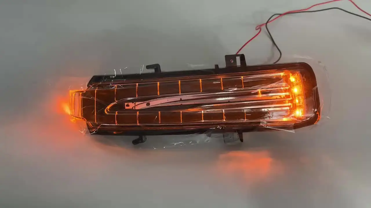 RAGBUSCLE Clear Lens Amber LED Side Mirror Turn Signal Light - Compatible With Mercedes Benz E-Coupe W207/C207 - View #4